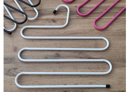 Вішалка-плечики для шарфа на 5 рівнів (біла)